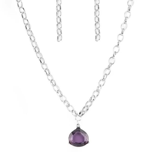 Gallery Gem Purple Necklace - Picture 1 of 3